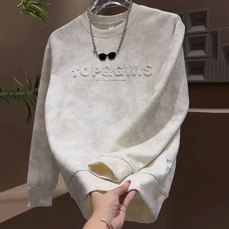 Lässiges Rundhals-Sweatshirt für Herren