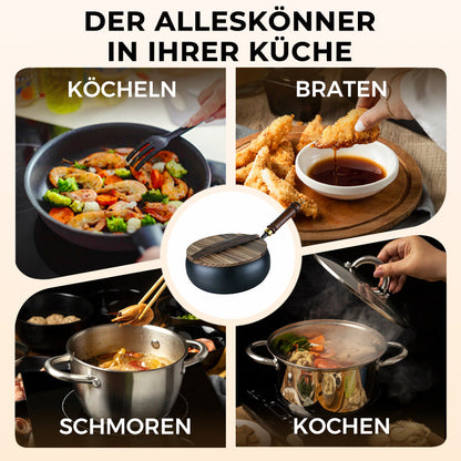 🔥Hot Sale 50% Rabatt🔥Kunsthandwerkliche, nicht emaillierte Gusseisen-Kasserolle