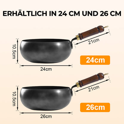 🔥Hot Sale 50% Rabatt🔥Kunsthandwerkliche, nicht emaillierte Gusseisen-Kasserolle