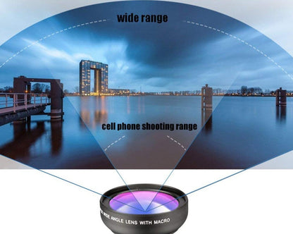 Kamera Objektiv für Smartphones | 2 in 1 HD  Super Weitwinkel & Makro