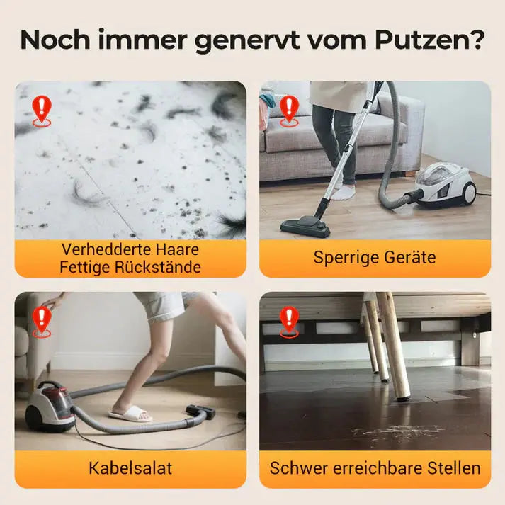 ⏳Begrenzte Zeit 50% Rabatt🔥Kabelloser, freistehender, wiederaufladbarer Handstaubsauger