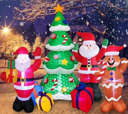 Aufblasbarer 3D Weihnachtsdeko für Draußen mit LED