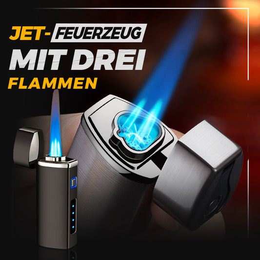 ☃🎄Weihnachtsangebot 49 % RABATT - Jet-Feuerzeug mit drei Flammenn